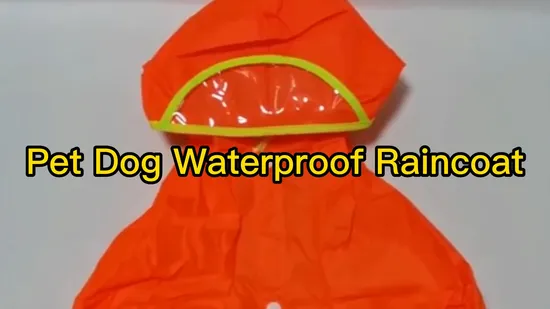 Customed Colorful Raincoat for Pet Dog 