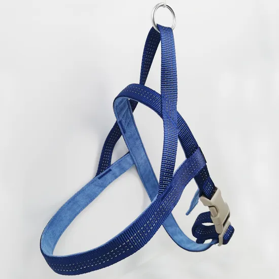 Reflective Blue Customized Cauasl Dog Harneess Outdoor Step in Dog Harness 