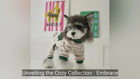 Cozy Fall and Winter Stylish Striped Dog Shirt for Cold Days 