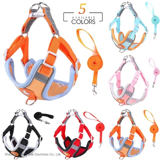 No Pull Soft Pet Supplies Dog Leash Adjustable Dog Harness 