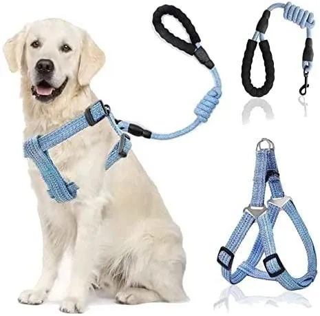Dog Chest Strap Customized Harness Leash Set Durable Leading Rope Adjustable Vest for Small Medium Dog Running Walking 