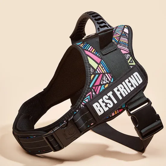 Dog Harness for Medium and Large Dogs Breathable Reflective Adjustable Chest Strap 