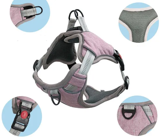 Safe Reflective No Pull Pet Dog Harnesses Easy Walking Dog Harness OEM Available 