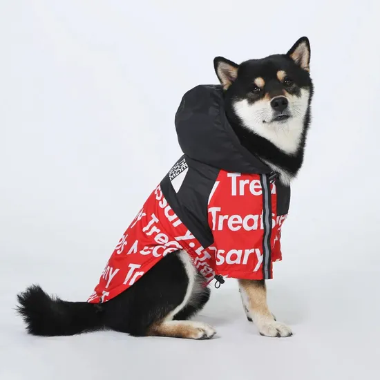 Large Dog Rain Coat Bulldog Husky Labrador Shepherd, Dog Waterproof Rain Coat 
