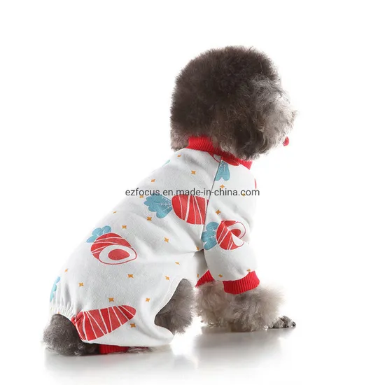 Small Dog Clothes, Cotton Small Dog Pajamas Adorable Shirt Pet Clothes, Dog Sleepwear, Jumpsuit Pajamas Wbb12496 