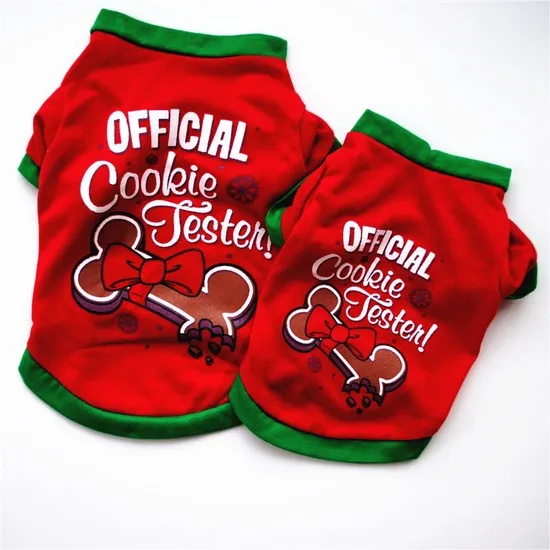 Festive Christmas Dog Costume Shirt for Holiday Cheer 